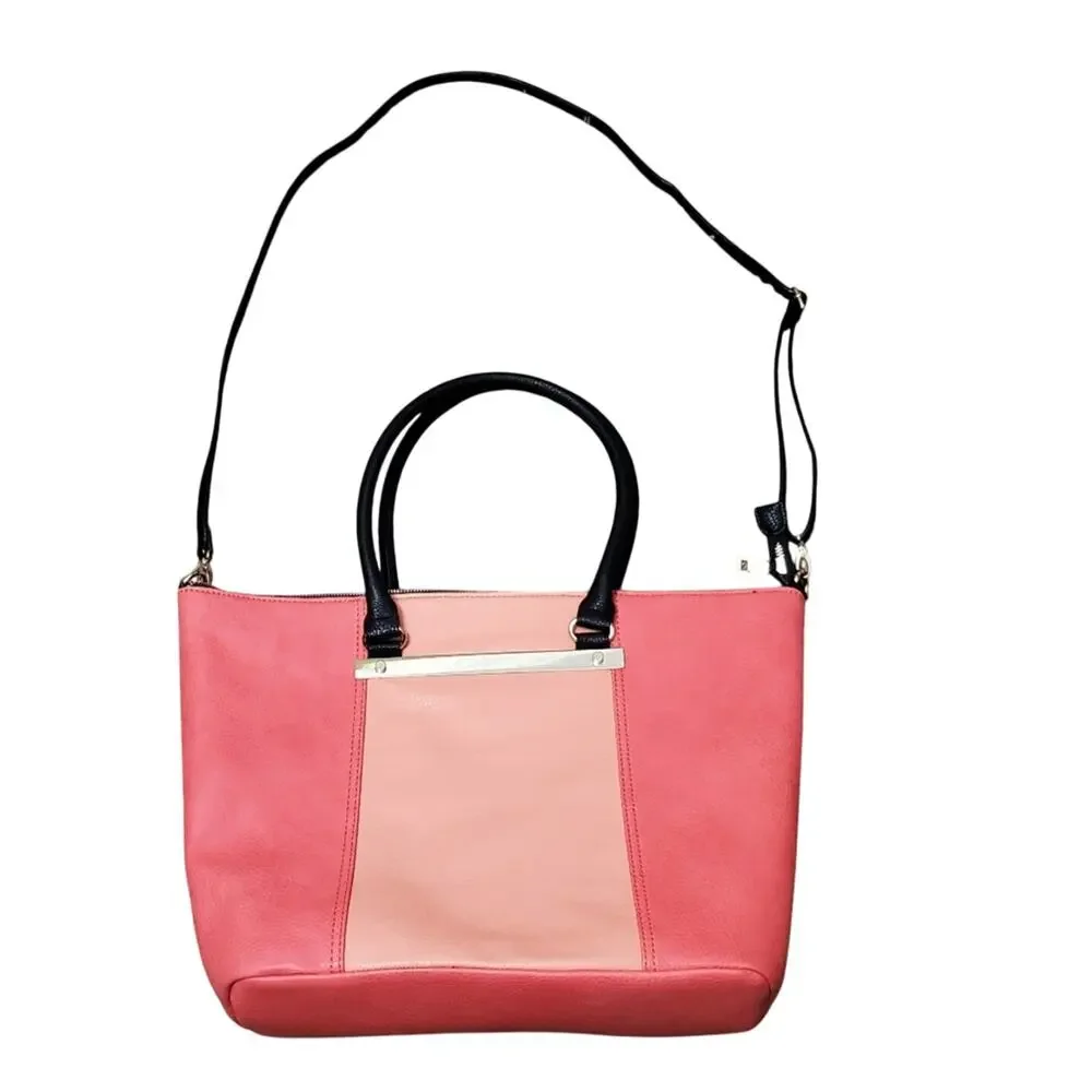 Neiman Marcus Two Toned Pink Tote Bag NWOT - Picture 2 of 6
